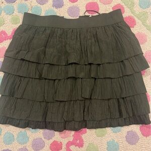 J. Crew Black Tiered Skirt